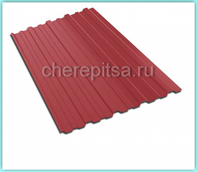 Профнастил С10-1150 покрытие Satin цвет RAL 3011 толщина 0,5мм
