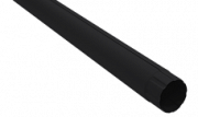 Труба круглая Grand Line ПУ матовый 90мм 3м RAL 9005 черный