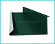 Планка примыкания нижняя 250x122x2000мм покрытие Полиэстер цвет RAL 6005 длина 2м толщина 0,45мм