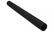 Труба круглая соединительная Grand Line ПУ матовый 90мм 1м RAL 9005 черный