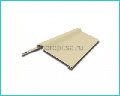 Планка конька фигурного 150x150x2000мм покрытие Полиэстер цвет RAL 1014 толщина 0,4мм