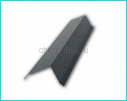 Планка торцевая PE 95x120x2000x0,4мм покрытие Полиэстер цвет RAL 7024 длина 2м толщина 0,4мм