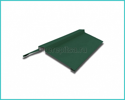 Планка конька фигурного 150x150x2000мм покрытие Полиэстер цвет RAL 6005 толщина 0,45мм