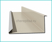 Планка примыкания нижняя 250x122x2000мм покрытие Полиэстер цвет RAL 1015 длина 2м толщина 0,45мм