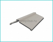 Планка конька фигурного 150x150x2000мм покрытие Цинк цвет ЦИНК толщина 0,45мм