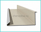 Планка примыкания нижняя 250x122x2000мм покрытие NormanMP цвет RAL 1015 длина 2м толщина 0,5мм