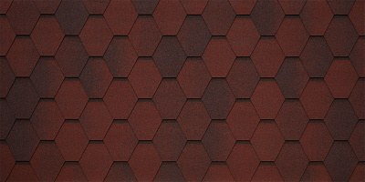 Гибкая черепица Tegola УНИКА МОЗАИКА (UNICA MOSAIK) Tasso Rosso 405