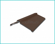 Планка конька фигурного 150x150x2000мм покрытие Полиэстер цвет RAL 8017 толщина 0,45мм
