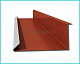 Планка примыкания нижняя 250x122x2000мм покрытие NormanMP цвет RAL 8004 длина 2м толщина 0,5мм
