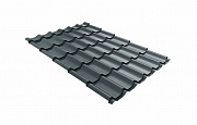 Металлочерепица Grand Line Классик покрытие Satin цвет RAL 7016 толщина 0,5мм