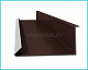Планка примыкания нижняя 250x122x2000мм покрытие NormanMP цвет RAL 8017 длина 2м толщина 0,5мм