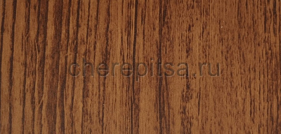 Металлосайдинг под Бревно, покрытие Ecosteel МАТТ цвет Античный Дуб толщина 0,45мм