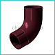 Колено трубы Foramina PUR D100 цвет RAL 3005