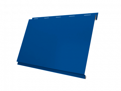 Металлосайдинг Вертикаль, покрытие Satin цвет RAL 5005 толщина 0,5мм